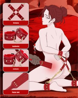 Zyrex® BDSM Extreme - Bdsm Kleding - BDSM Toys - Rood - 29 cm x 24 cm x 7 cm — thumbnail 3