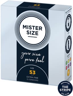 MISTER SIZE 53 Ultra Dunne M condooms (3 pack) — thumbnail 1