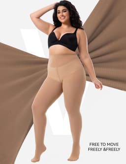 Dames Panty Grote Maten XL-XXXXL - Hoge Taille, Ultra Zacht & Duurzaam — thumbnail 4