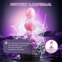 JustFun Fantasy Dildo – 18 CM – Met Zuignap – Monster Knot Design – Anal Plug XL – Sex Toys voor Mannen & Vrouwen – Roze Paars — thumbnail 4