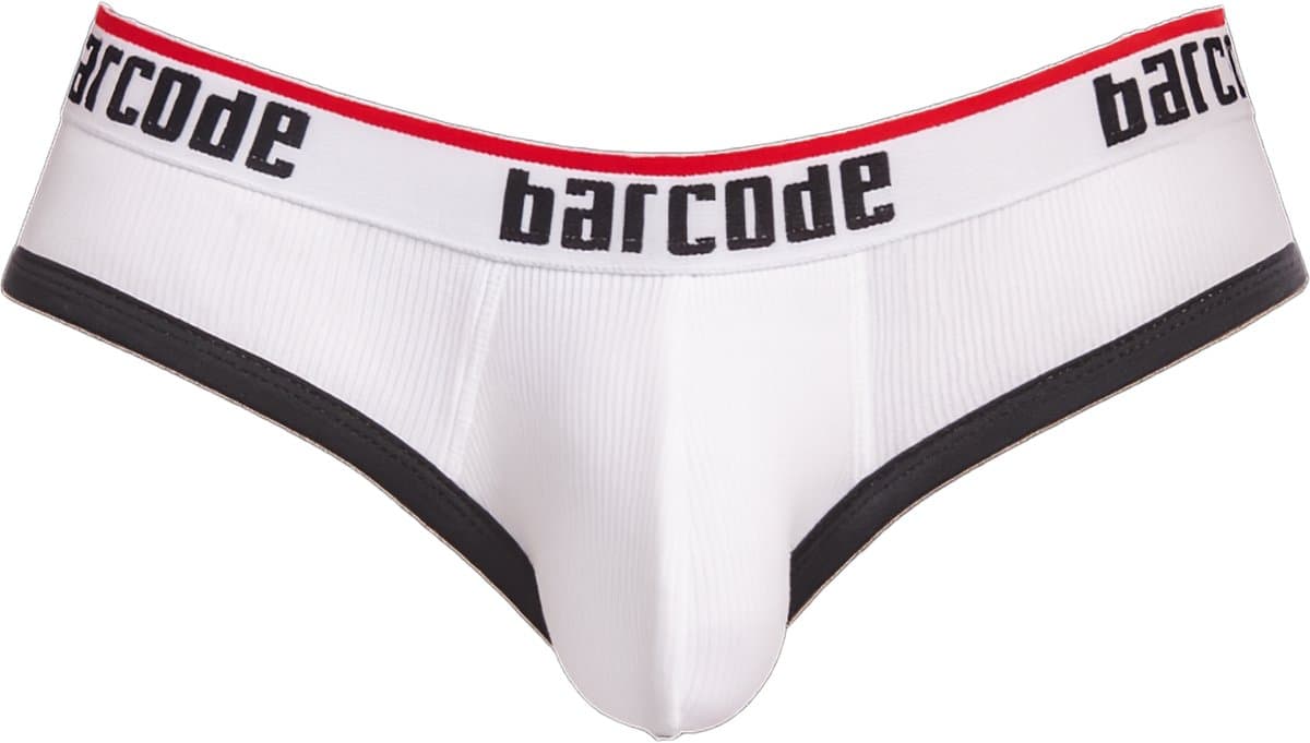 Barcode Berlin Maxime Backless Brief White - MAAT XL - Erotisch Heren Ondergoed - Slip voor Man - Sexy mannen Slip — afbeelding 1