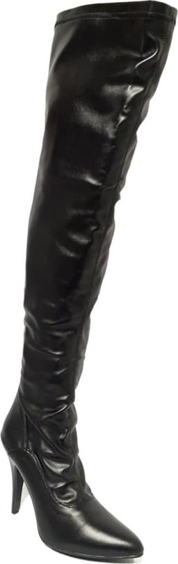 Soisbelle  Imitatie Lakleren Overknee Boot X301 Zwart Maat 36 — thumbnail 2
