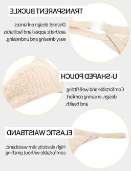 Sexy Ondergoed voor Mannen - Ademend String Ondergoed, Lage Taille Mesh Briefs, Doorzichtig en Comfortabel in M-XXL — thumbnail 2