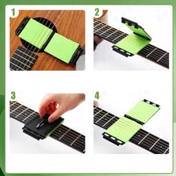 Gitaar String Cleaner - Toetsen Reiniger - Instrument Onderhoud - Complete Reiniging - 10 x 6.5 cm - Meerkleurig — thumbnail 4