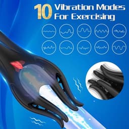 360 Graden eikel stimulator - Vibratie Octopus - Likken en vibreren - 15 verschillende standen - Langere erectie -Hevigere orgasmes - — thumbnail 4