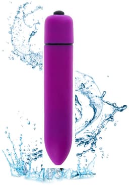 Happy Tears® | Mini Vibrator | Vibrators voor vrouwen | Dildo | Bullet | Krachtig | Massage | sex | Waterdicht | GSpot | Vagina | Clitoris stimulator | Donker-Paars | — thumbnail 4