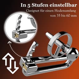 Metalen Kuisheidskooi Voor Mannen Met Penisplug Roestvrijstalen Peniskooi Met Dilatatoren Voor Mannen Roestvrijstalen Holle Testikelpers CBT-balmarteling BDSM-speeltje, Extreem Voor Mannen — thumbnail 4