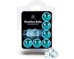 Secret Play Brazilian Balls Cold Effect - Massageolie - Verkoelend Effect - 6 Balletjes
