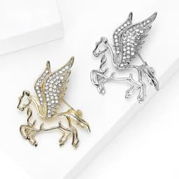 Pegasus broche mythisch vliegend paard spelden dames jassen revers hoeden accessoires — thumbnail 5