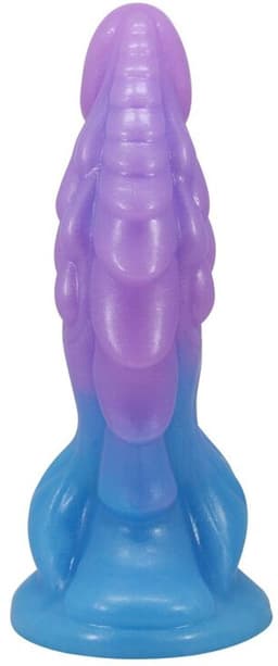 Atlanteans Realistische Dildo met Zuignap Blauw & Paars — thumbnail 3