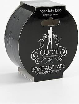 Ouch! – Bondage BDSM Tape voor Beginners en Gevorderden 20 Meter – Zwart — thumbnail 4
