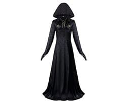 Vampire Madam Gothic Kostuum met Kap voor Dames - Cosplay Outfit voor Halloween en Carnaval