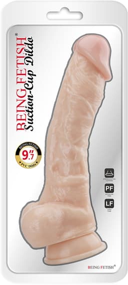 BEING FETISH 25 CM  ZWARTE Realistic Dildo BF-16 — thumbnail 8