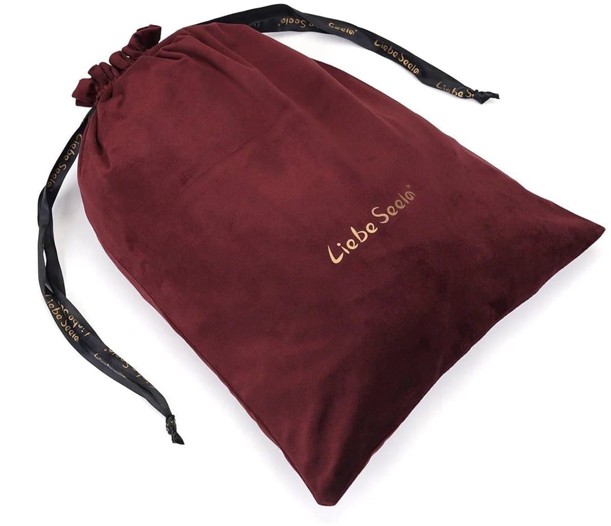 Liebe Seele - Wine Red Fluwelen Storage Bag - Opbergtas - Langwerpig — afbeelding 1