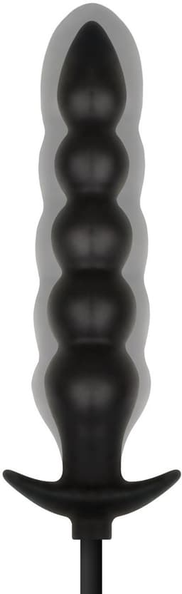 Anal Collection - Opblaasbare Dildo met Pomp 20 cm - Zwart — thumbnail 5