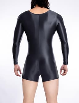 Sexy heren jumpsuit bodysuit catsuit glanzend — thumbnail 3