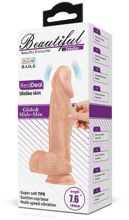 Pretty Love - Zebulon - Realistische Vibrerende Dildo - Lichte Huidskleur - Met afstandsbediening — thumbnail 3