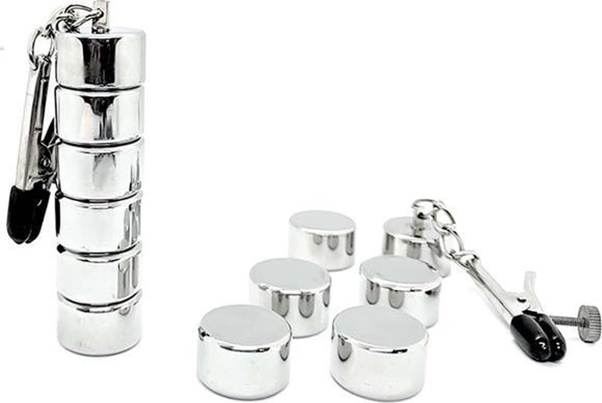 Black Label - Tepelklemmen met 6 magnetische gewichtjes — afbeelding 1
