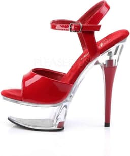Pleaser - CAPTIVA-609 Sandaal met enkelband - US 5 - 35 Shoes - Rood — thumbnail 3