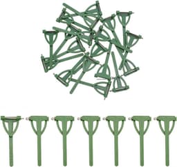 20 Stks Boutonniere Pins Corsage Pins Boutonniere Broche Bloem Ijzer Plastic Groene Bloemen Driehoek Vorm Broche Bevindingen Veiligheidsspeld voor Bruid Bruidegom Bruiloft DIY Festivals — thumbnail 1