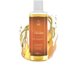 Vibratissimo Hot Moments 100 ml massageolie - Verwarmende massage-ervaring - Stimulerende massageoliën, ontspanning voor koppels & glijolie, Liefdesolie