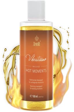 Vibratissimo 'Hot Moments': verwarmende, verzachtende massageolie, liefdesolie, erotische liefdesolie, 100 ml — thumbnail 1
