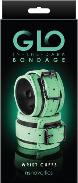 NS Novelties - Glo Wrist Cuff - Bondage / SM Cuffs Glow in the dark — thumbnail 3
