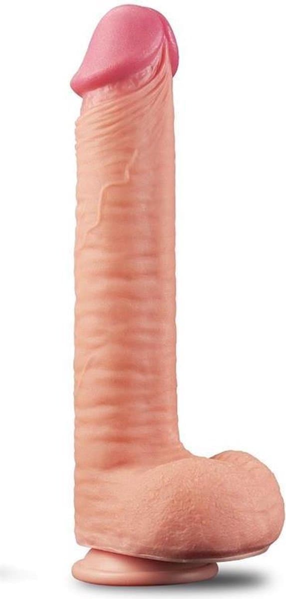 Lovetoy - Realistische XXL Dildo - 30.5 cm - Beige — afbeelding 1