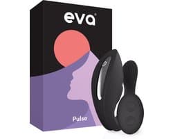 Eva® Pulse - Vibrator met Afstandsbediening - Sex Toys voor Vrouwen & Koppels - G-Spot en Clitoris Stimulator - Dildo Vibrators - Realistisch - Prikkelende Luisterverhalen Inbegrepen - Vibrators voor vrouw - Obsidian Black