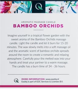 Exotiq Massagekaars Bamboe Orchideeën - 200g — thumbnail 6