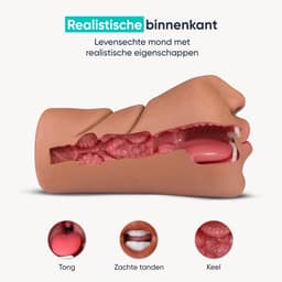 DailyPlay Pocket Pussy voor Man - Anouk – Blowjob Masturbator - TPE - Sex Toys Mannen en Koppels – Kunst Vagina - Nep Kut — thumbnail 6