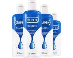 Durex Glijmiddel Sensitive - 250 ml x4 - Voordeelverpakking
