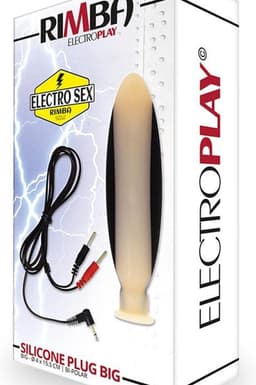 Rimba Electro Sex - Siliconen Dildo Plug Groot bi-polair 155 mm — thumbnail 3