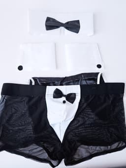 BamBella® - L/XL Stripper set Man - Gigolo broek kostuum sexy lingerie man heren Strip valentijn kleding — thumbnail 7