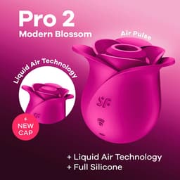 Satisfyer Pro 2 Modern Blossom | 6,5 cm | Liquid Air Technologie | Air Pulse Vibrator | 11 drukgolfprogramma's | Oplaadbare batterij | Waterdicht (IPX7) | Huidvriendelijke siliconen — thumbnail 3