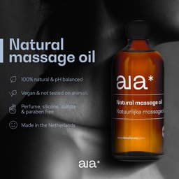 Aia* - 100% Natuurlijke Massageolie - Vegan - Neutraal - Geurloos — thumbnail 3
