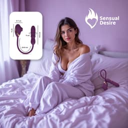 Sensual Desire® Purple Dream – Clitoris Stimulator met Tongbeweging – Stotende Dildo Vibrator – Dual Action – 10 Standen — thumbnail 6