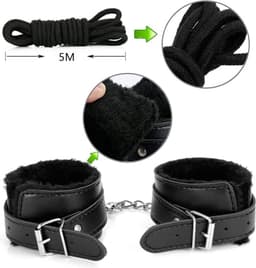 DD Sex Toys voor Koppels Vastbinden - Bondagesets - Extreme voor Mannen & Vrouwen - 30x23x11cm - Zwart — thumbnail 6