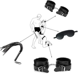DD Sex Toys voor Koppels Vastbinden - Bondagesets - Extreme voor Mannen & Vrouwen - 30x23x11cm - Zwart — thumbnail 7