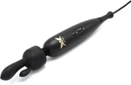 Pixey Turbo - Wand Vibrator - Massager - Black Edition - Met Twee Opzetstukken — thumbnail 2