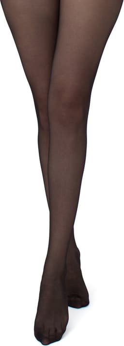 Giulia - Intimo Plus licht glanzende 20den Sheer Panty met open kruis - Zwart - L — thumbnail 11
