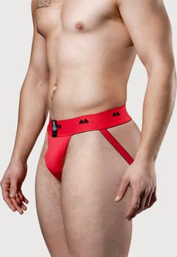 MM Sports The Original Jockstrap 2 inch Reversible Black/Red - MAAT XL - Heren Ondergoed - Jockstrap voor Man - Mannen Jock — thumbnail 8