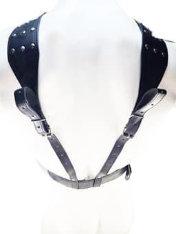 BNDGx® - Bondage tuig pak Harnas Man penis riem - Erotische sex Body Nep Leer - Verstelbaar - — thumbnail 4
