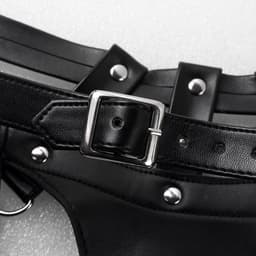 ♛Queen-Toys® Bondage - Mannen Meester harnas - Knevel - BDSM - Schouderharnas mannen - SM pak - Lederlook harnas - Rollenspel kleding — thumbnail 9
