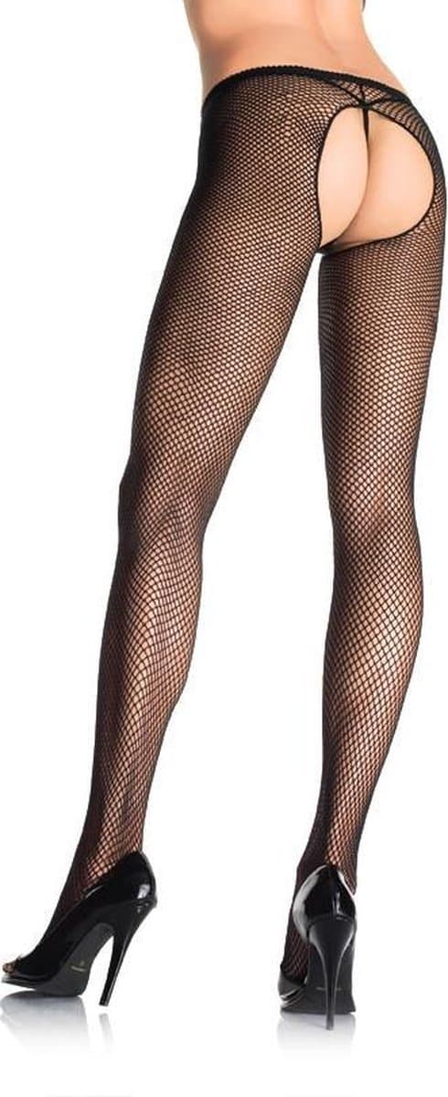 Crotchless Fishnet Pantyhose — afbeelding 1