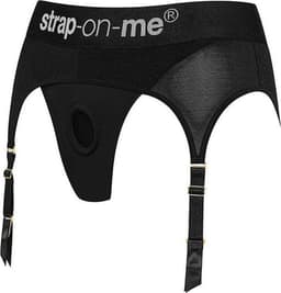 Strap-On-Me - Strapon Harnas Lingerie - Rebel - Zwart - Maat L — thumbnail 5