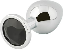 Banoch - Buttplug Aurora black Small - Metalen buttplug - Diamant steen - zwart — thumbnail 4
