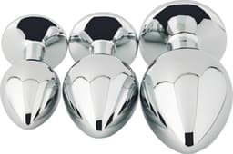 Banoch - Buttplug Aurora black Small - Metalen buttplug - Diamant steen - zwart — thumbnail 5
