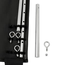 Banoch | Spreidstang verstelbaar + hoes | 50 cm - 80 cm zilver | spreader bar bondage — thumbnail 8