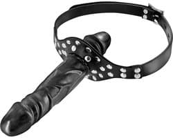 Fetish Tentation - Gag met Dubbele Penis - Zwart